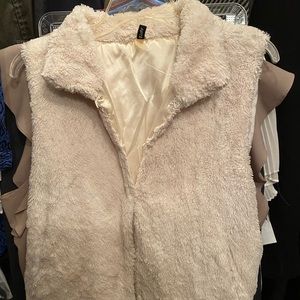 Faux fur vest